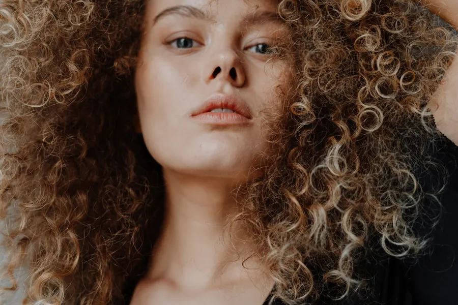 Defined brown curls
